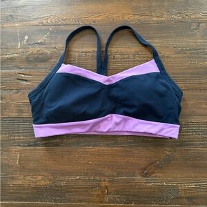 Athleta Sz M Women's Navy and Purple Sports Bra